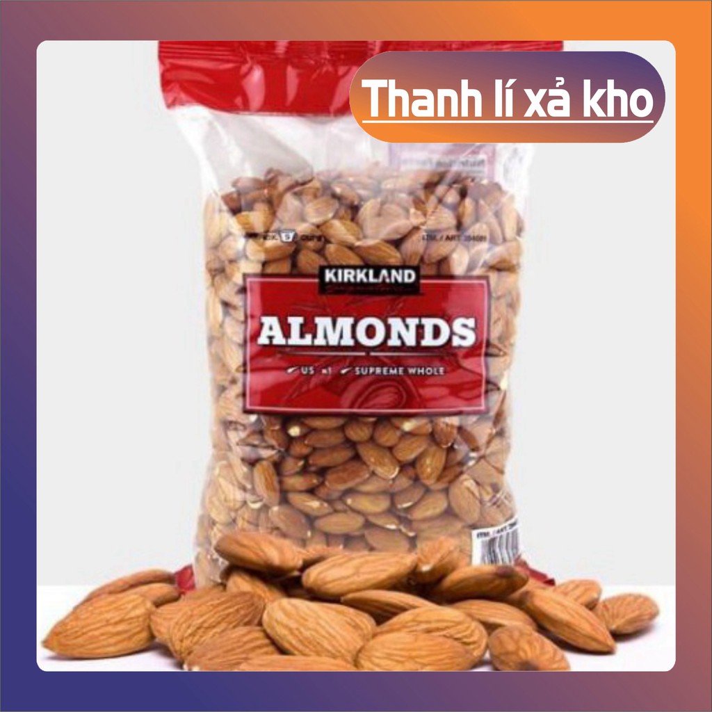 XẢ KHO HÀNG 50% Hạt hạnh nhân Kirkland Almonds không muối 1.36kg của Mỹ XẢ KHO HÀNG 50%