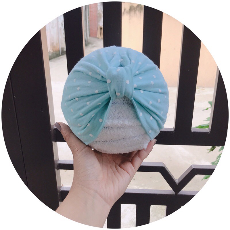 TURBAN HỌA TIẾT CHÂM BI BÉ TRAI_ BÉ GÁI