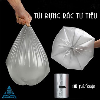 Cuộn 110 túi đựng rác tự hủy sinh học bảo vệ môi trường