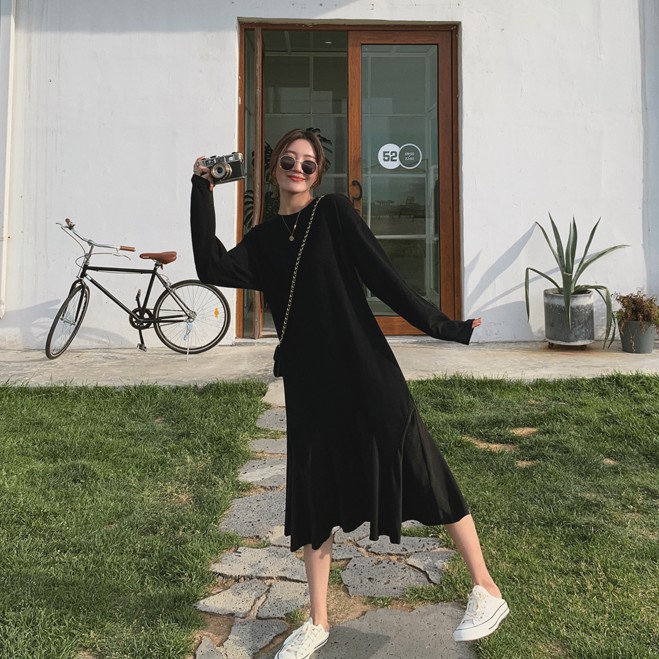 Đầm Tay Dài Phong Cách Retro 40143 | BigBuy360 - bigbuy360.vn