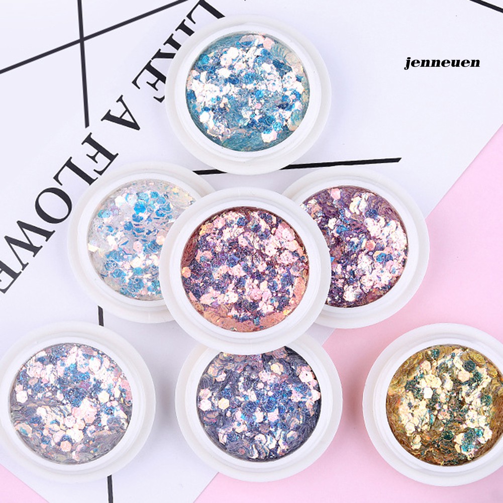 Phấn ánh nhũ kim tuyến dùng trang trí móng tay 3D phong cách nghệ thuật