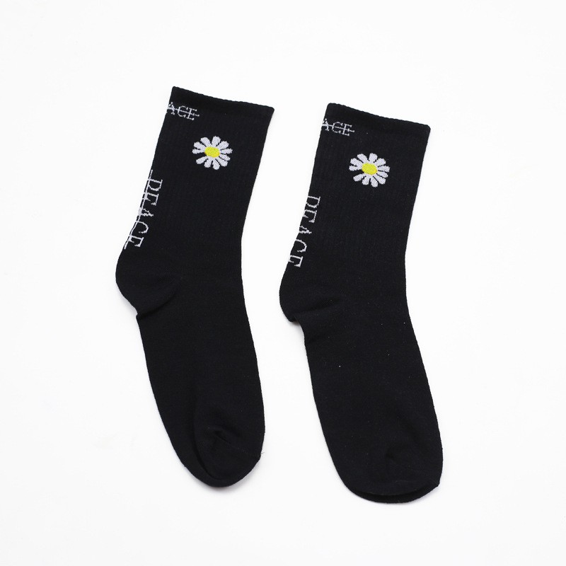 Tất vớ hoa cúc GD BIGBANG peaceminusone - Vớ bông hoa cúc