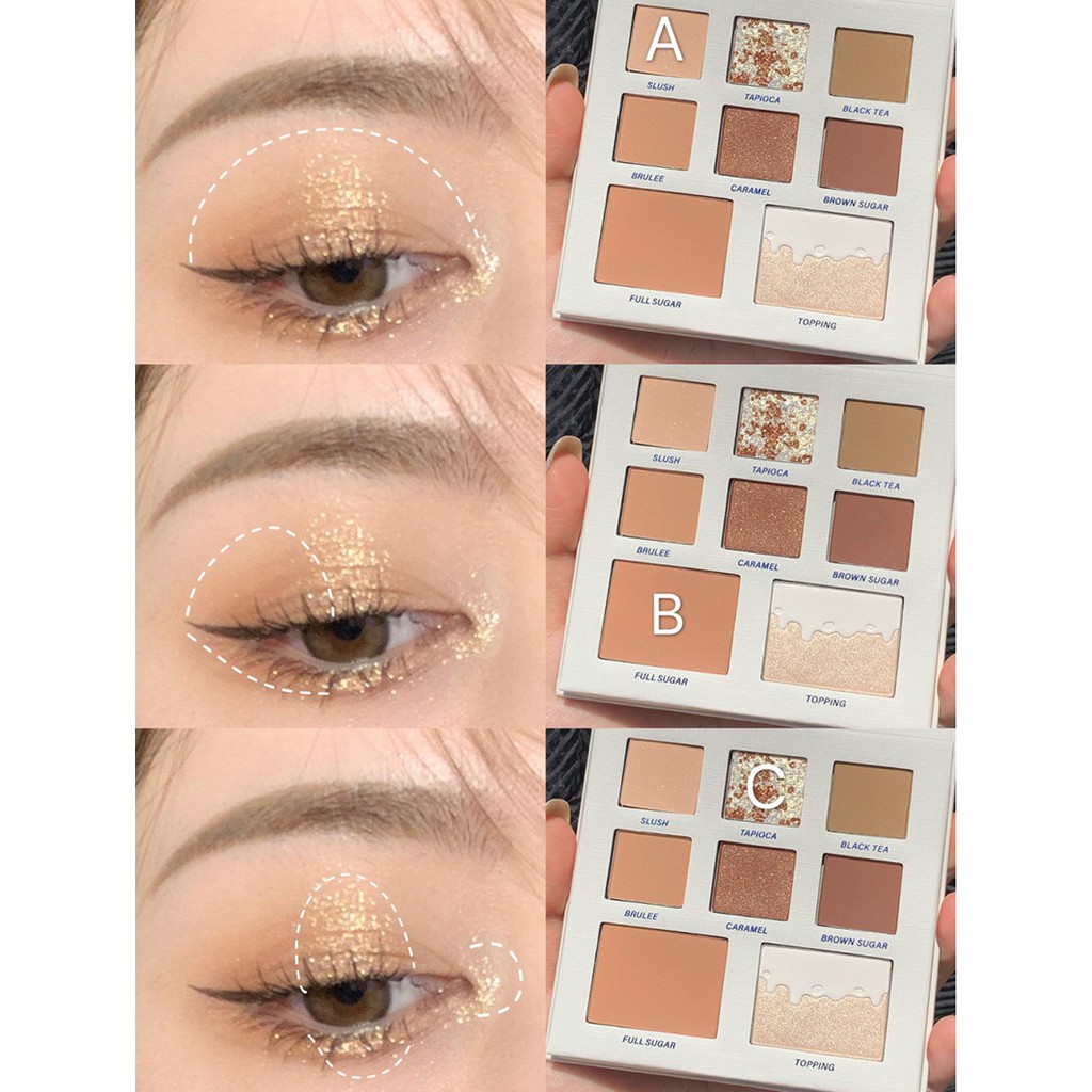 🔥Bảng mắt 8 màu DIKALU trà sữa Milk Tea Palette