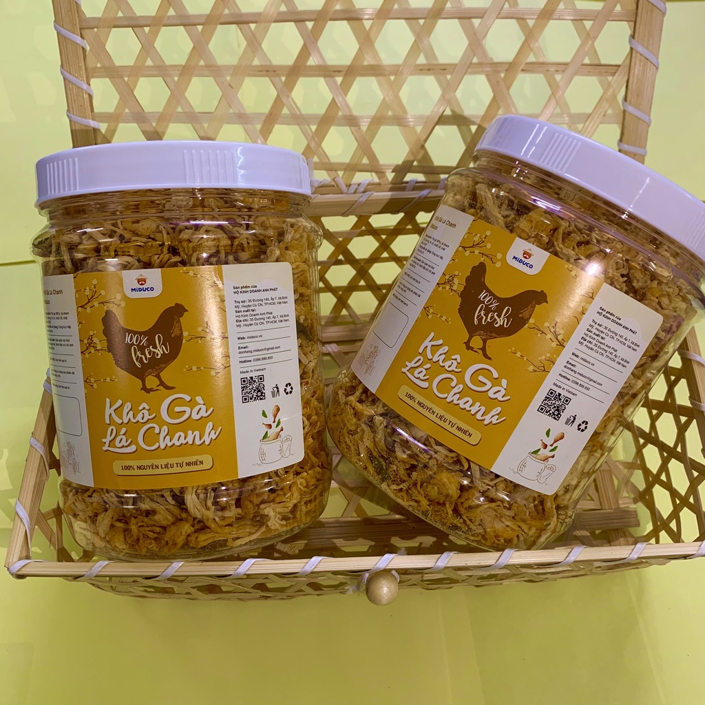 [COMBO GIÁ SIÊU SỐC] Combo 2 hộp khô gà lá chanh Miduco 1kg (1 hộp/ 500 gram) | BigBuy360 - bigbuy360.vn