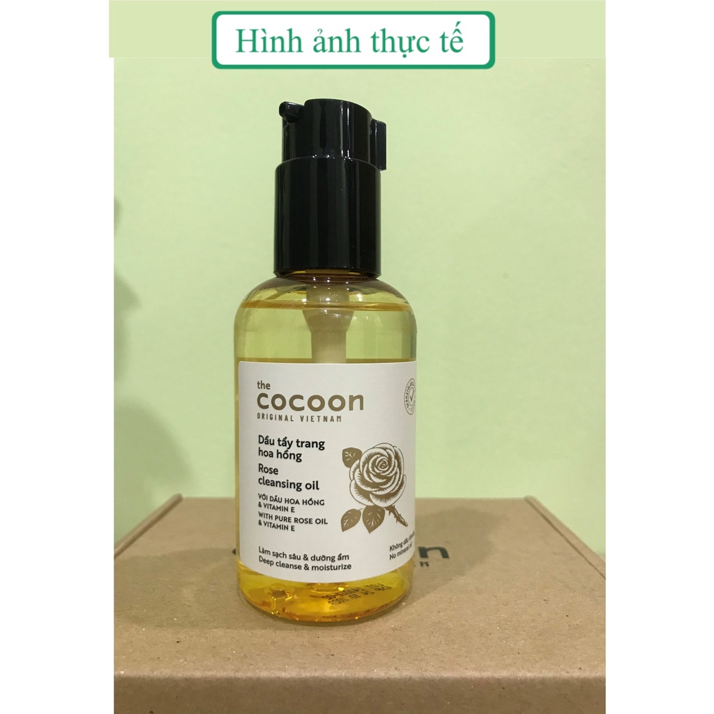 Dầu tẩy trang hoa hồng Cocoon - Rose Cleansing Oil 140ml