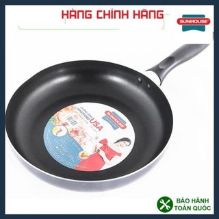 Chảo chống dính bếp từ Sunhouse 24cm, chảo chống dính SUNHOUSE SHM24 phù hợp với mọi loại bếp.