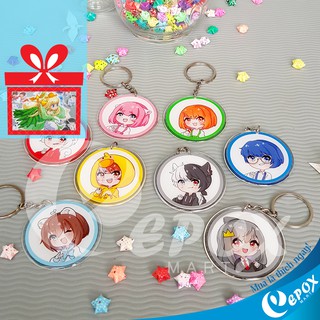 Combo 8 móc khóa Hero Team đổ keo 5,5cm [ĐẸP TUYỆT VỜI]