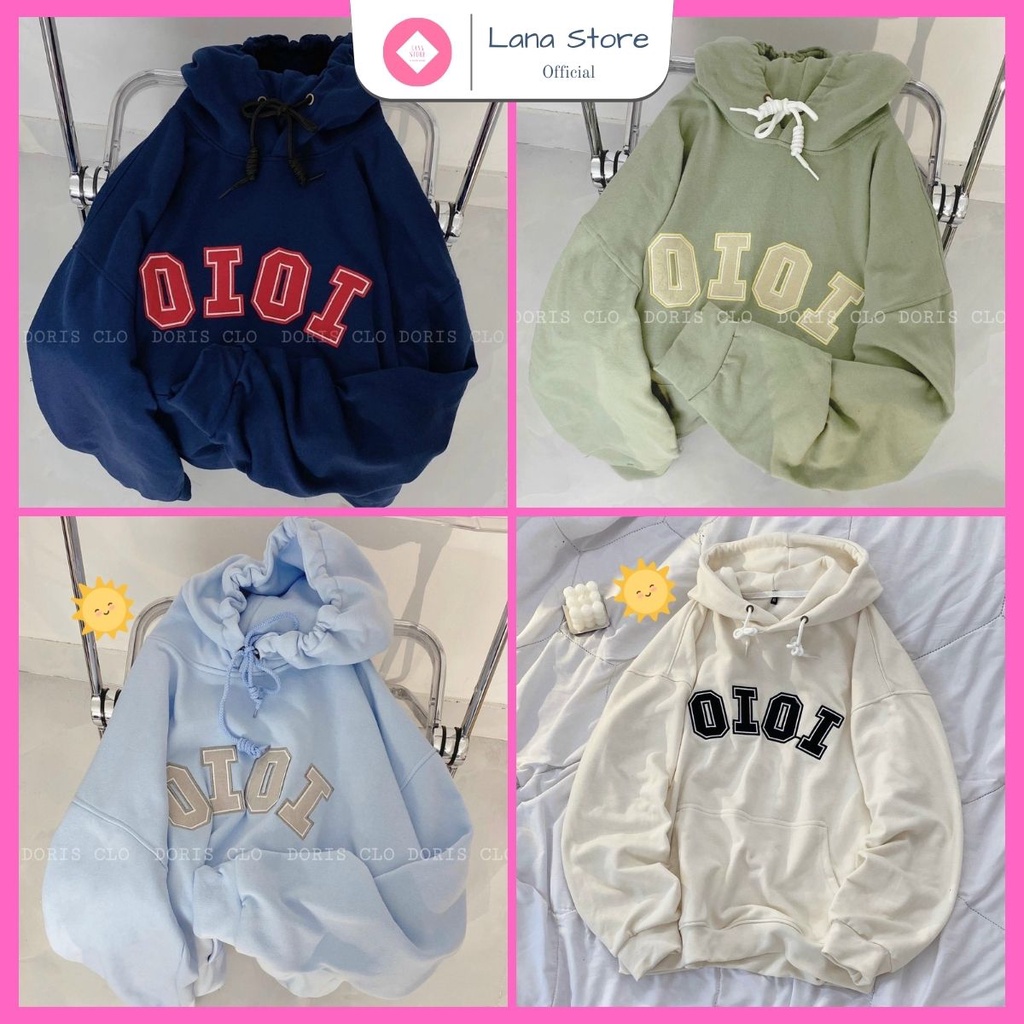 Áo Hoodie Unisex Form Rộng Nỉ Bông Thêu Chữ Sắc nét
