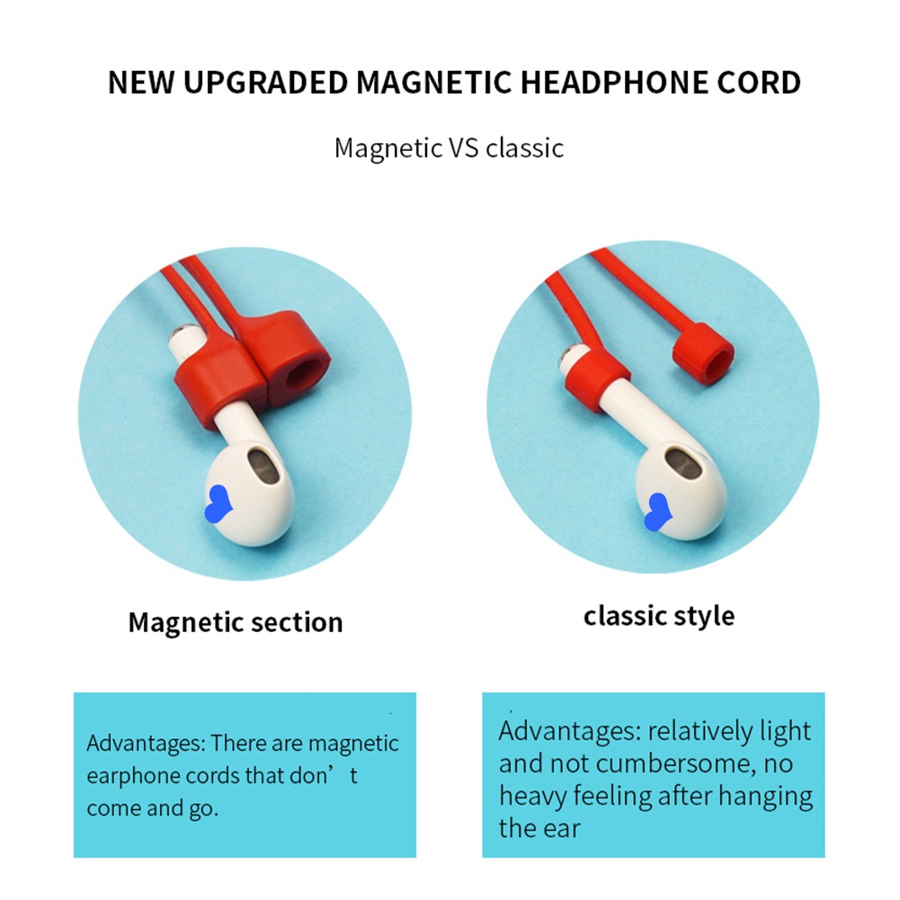Dây đeo đầy màu sắc chống mất chống thất lạc cho tai nghe Bluetooth Magnetic