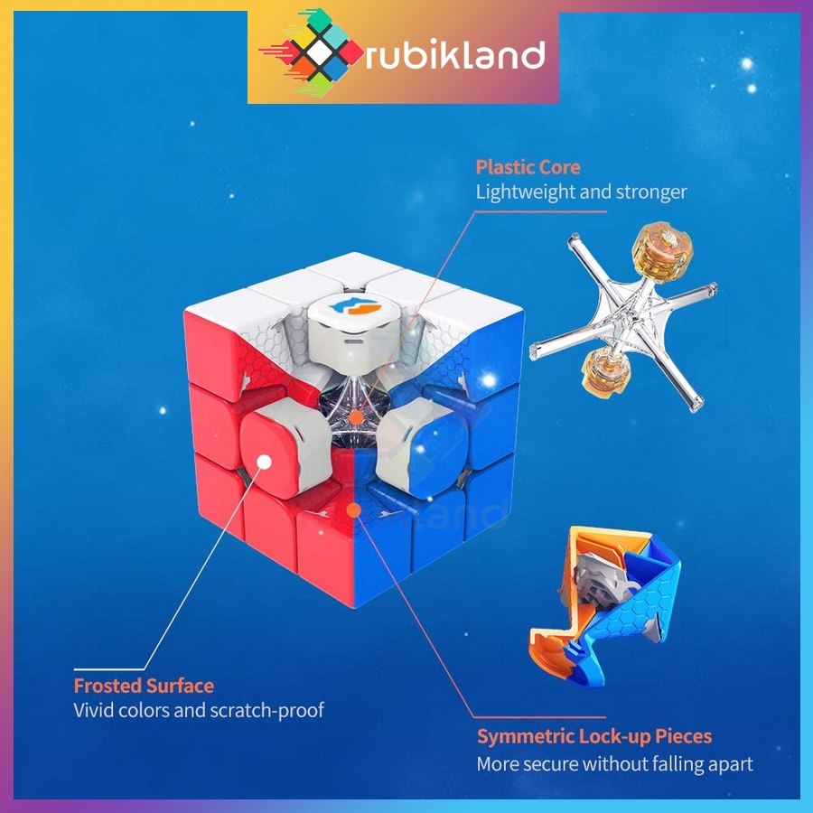 [Version 1] Rubik 3x3 Monster Go MG3 Cao Cấp Gan MG356 Cube Rubic 3 Tầng Stickerless Đồ Chơi Trí Tuệ Trẻ Em