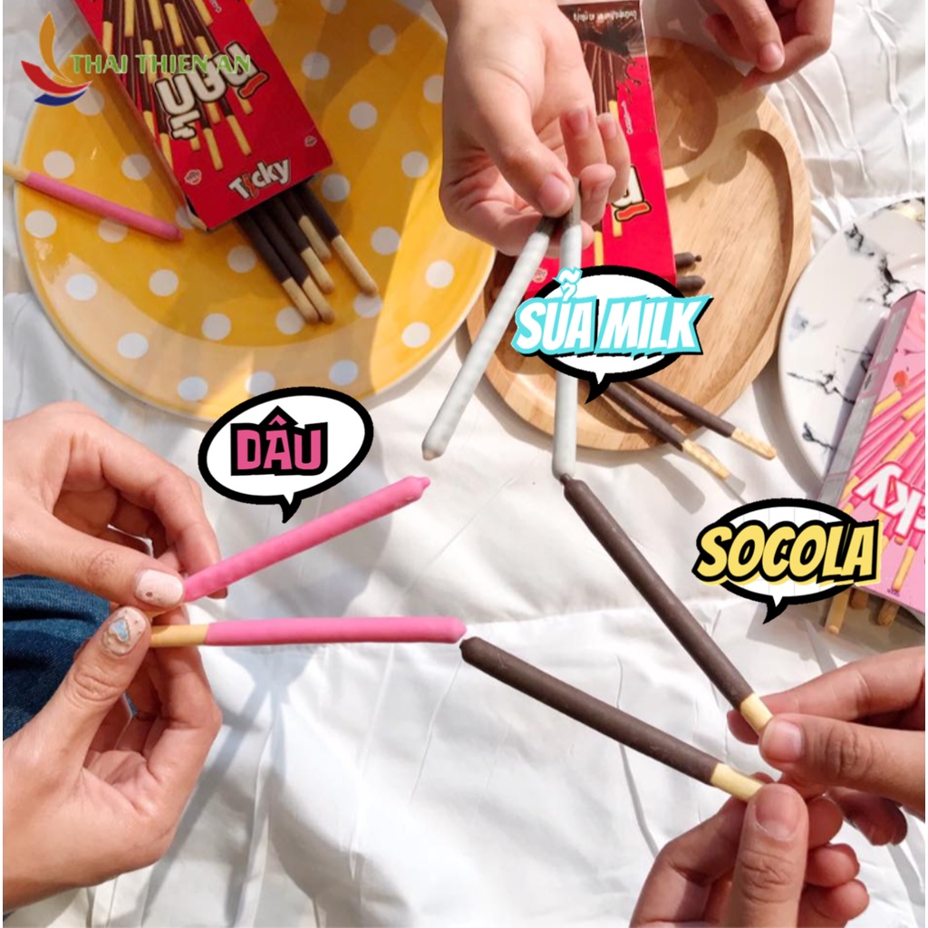 Bánh que sữa Thái Lan TICKY 20gr - hộp - bánh ăn vặt