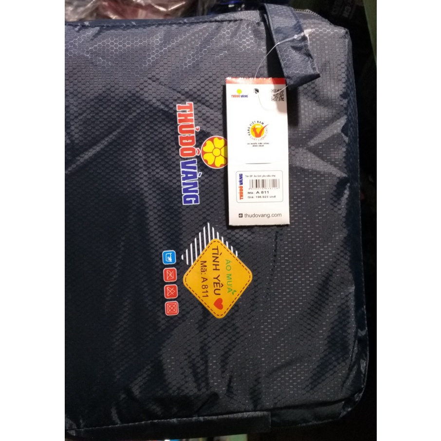 Áo mưa 2 đầu siêu nhẹ Thủ Đô Vàng chất lượng cao - Mã A811