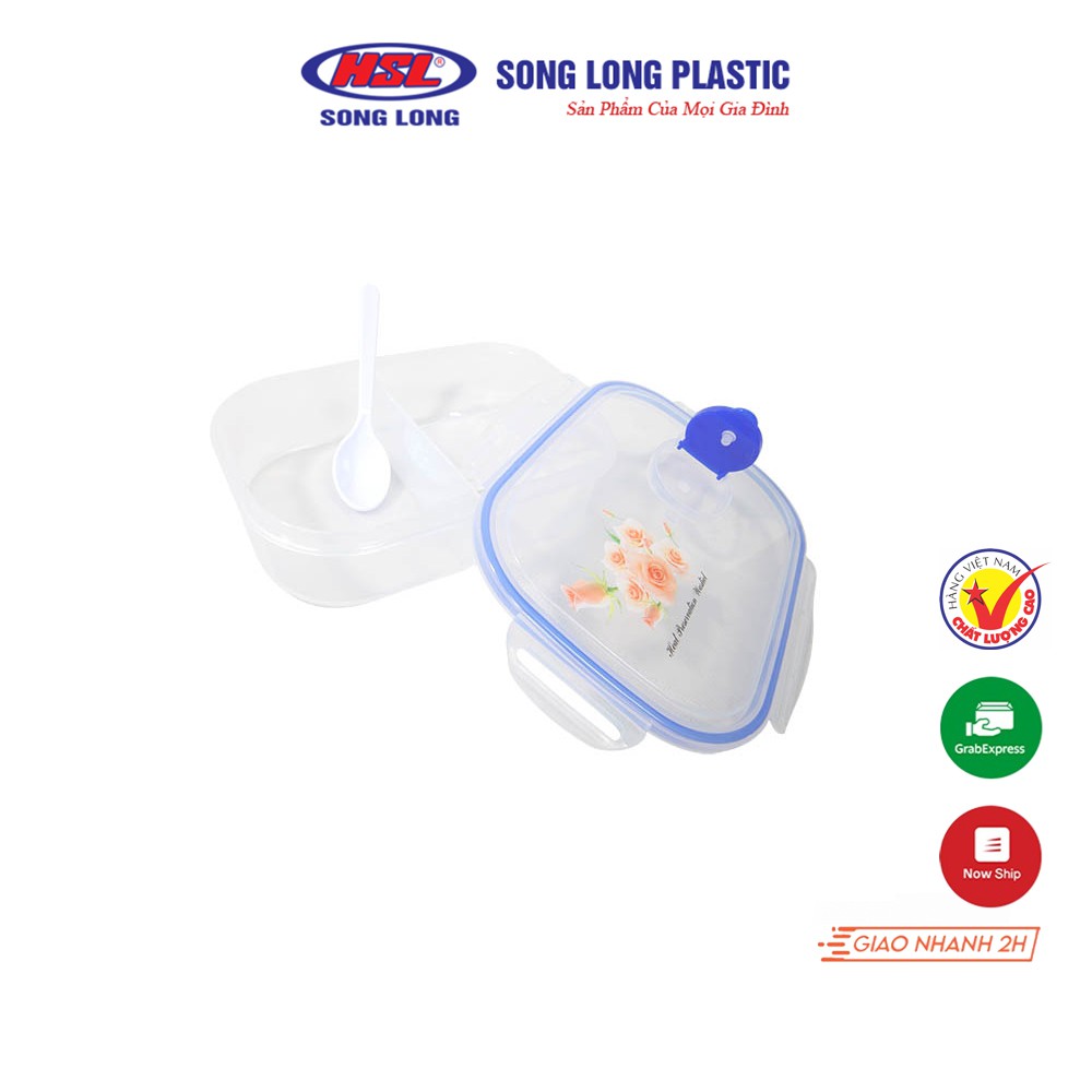 Hộp Cơm 3 ngăn 2857 Song Long Plastic sạch sẽ và tiện lợi