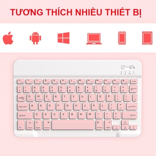 Bộ Bàn Phím Bluetooth 10 Inch / 7 Inch Và Chuột Bluetooth, Thích Hợp Cho IPad / Máy Tính Bảng / Máy Tính Xách Tay / điện