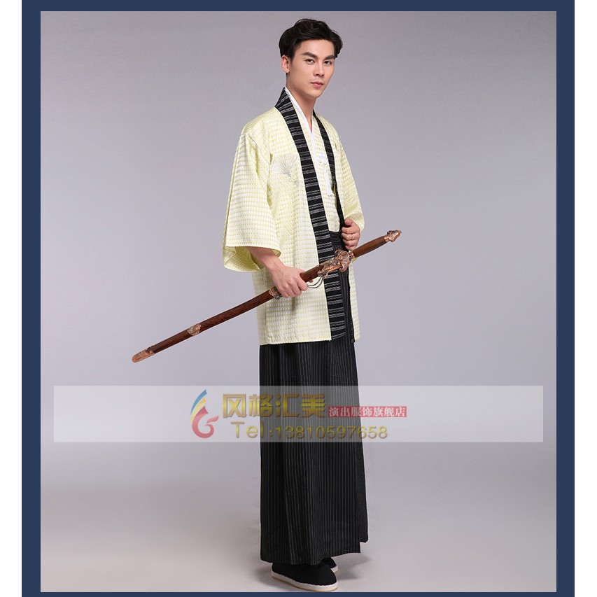 Bộ Đồ Kimono Nam Phong Cách Samurai Trang Phục Yukata Nam Nhiều Màu Sắc Cho Khách Lựa Chọn