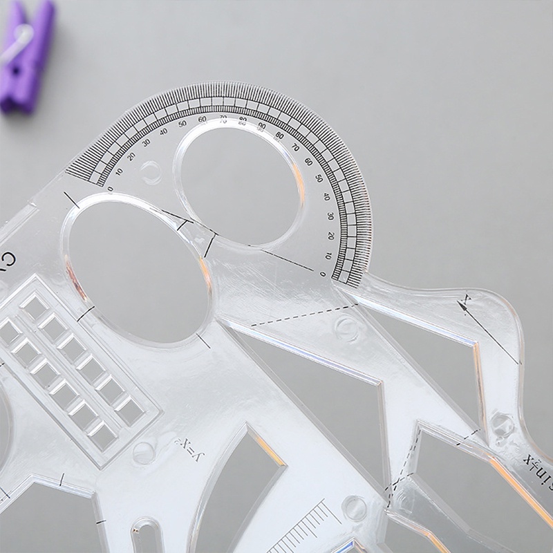 1 Thước Nhựa Trong Suốt Đa Năng