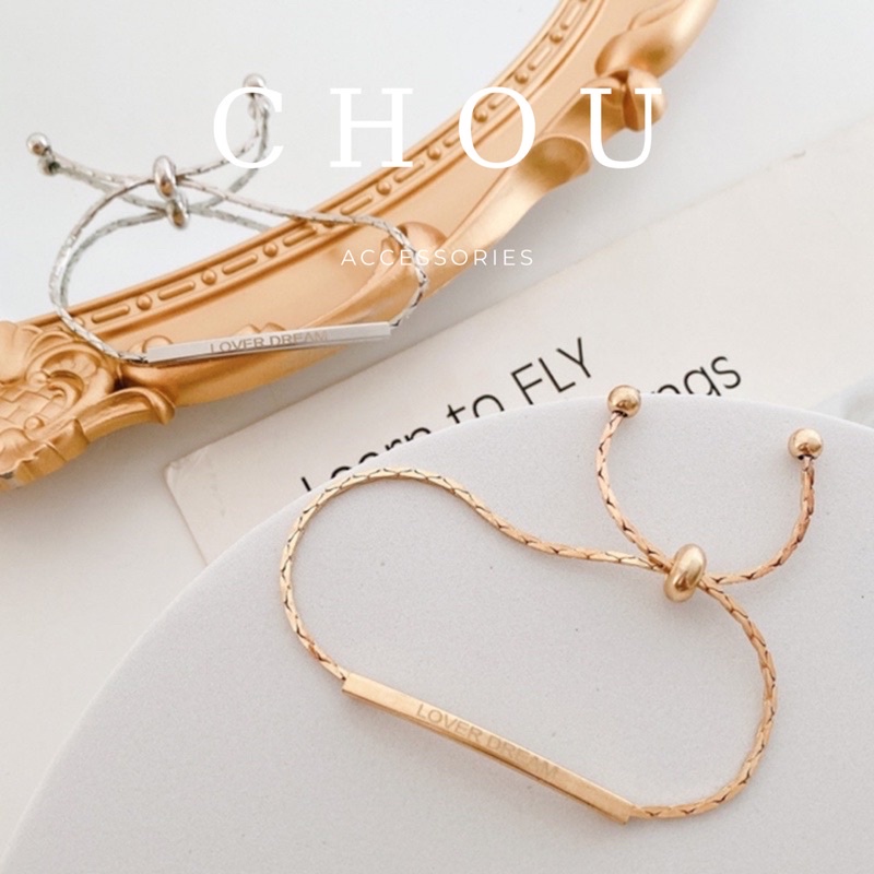 Vòng Tay Nữ Tình Yêu &quot;Lover Dream&quot; Dây Rút | CHOU ACCESSORIES |