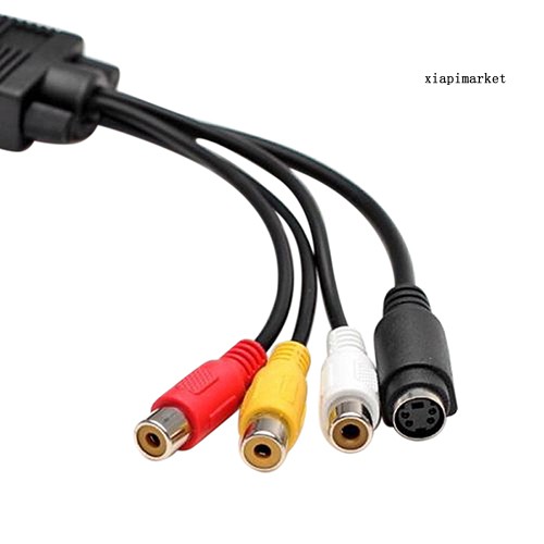 Bộ Chuyển Đổi Từ Cổng Vga Sang S-video 3 Rca Cho Pc / Laptop