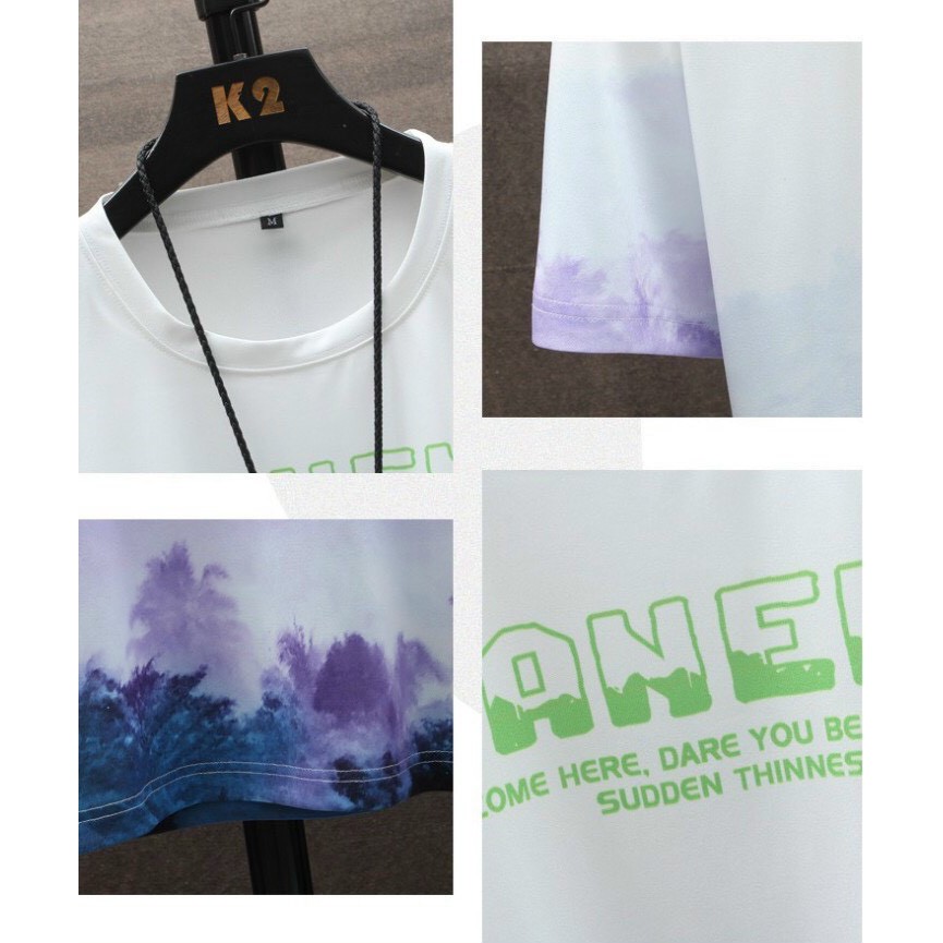 Bộ Thể Thao In Loang Màu Chất Thun Lạnh Mềm Mịn, Không Ra Màu (GANẼNX)