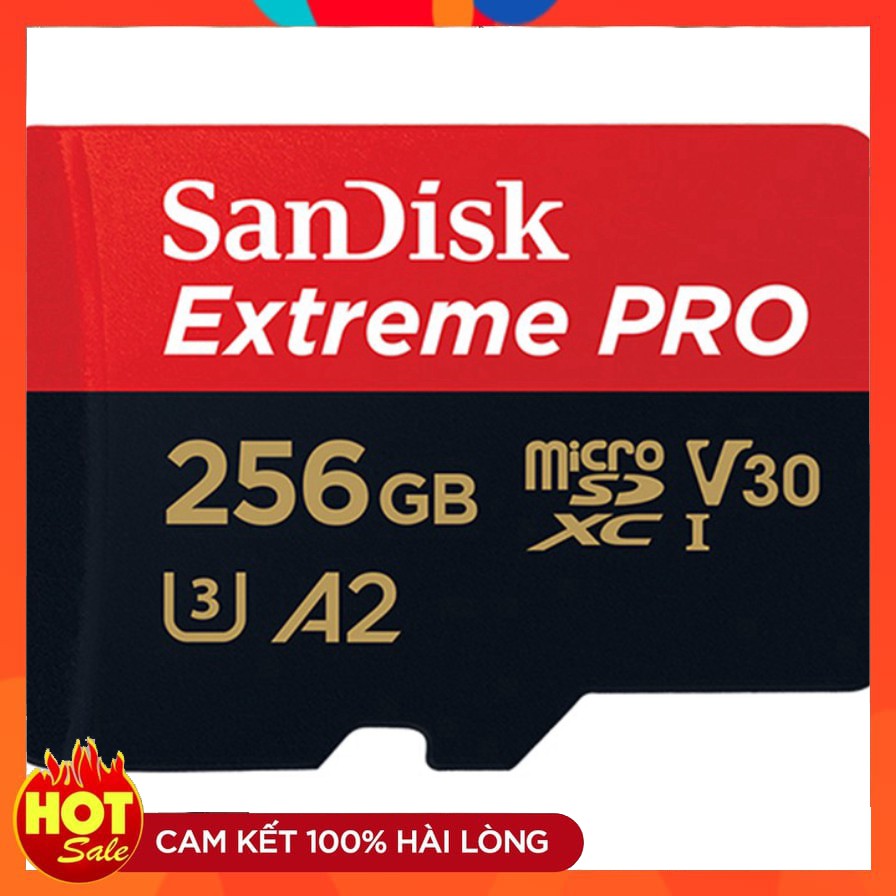 Thẻ nhớ Micro SD San disk Extreme PRO A2 256GB 170MBs video 4K