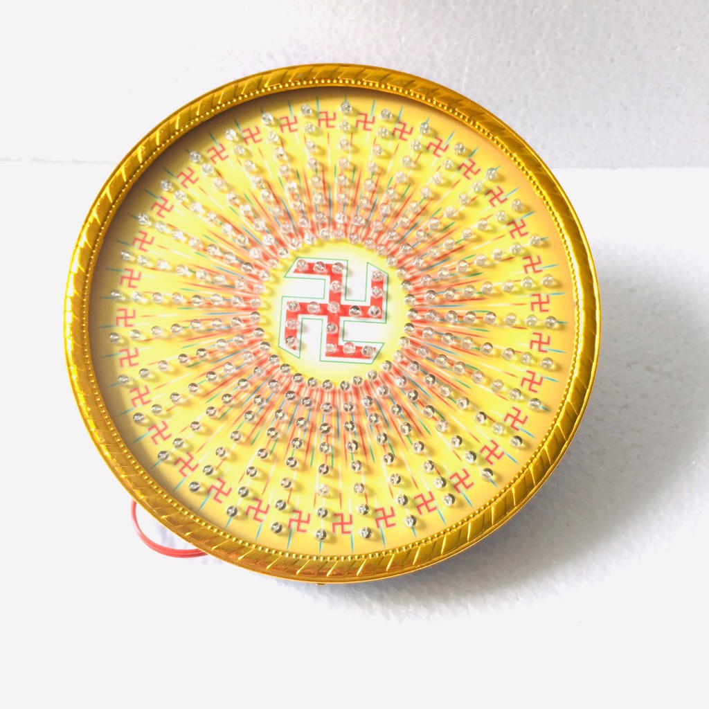 Đèn trang trí hào quang chữ vạn 32 kiểu ánh sáng đẹp 15cm,18cm,22cm,25cm,30cm
