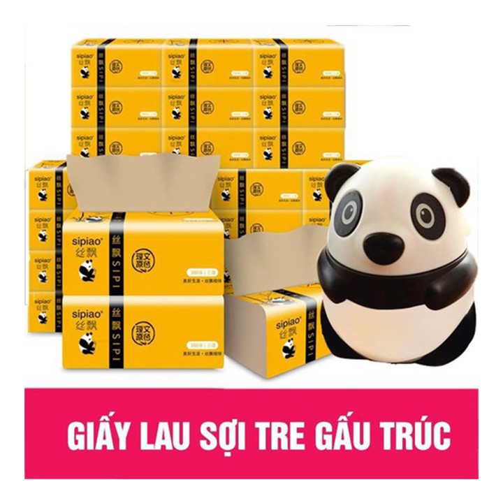 Giấy ăn gấu trúc SIPIAO (1 gói 300 tờ)