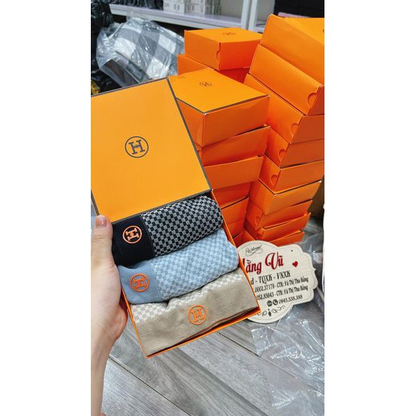 [Mã 2611THTRANG100K hoàn 10% xu đơn 99K] Set 3 Quần lót nam H.M thông hơi,FREESHIP,hàng QC