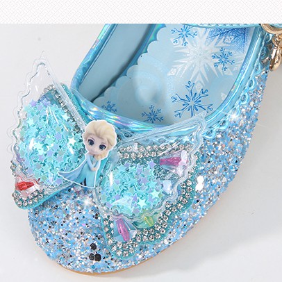 Giày cao gót công chúa elsa cao cấp cho bé gái siêu đáng yêu