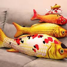 Gối ôm 3d hình cá chép, cá Koi 3d, gối ôm 3d hình con cá