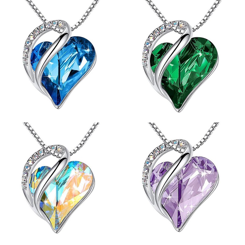 Vòng cổ Mặt Trái Tim Đính Đá Zircon Sang Trọng Cho Nữ