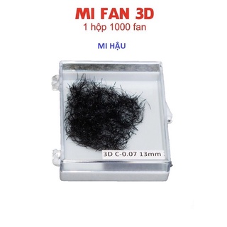 Mi Fan 3D, 1h 1000 Fan,Lông Mi Volume 3D Fan Xưỡng Đẹp, Chân Keo Nhỏ,Đen,Mềm, Xòe Đều,Bắt Keo Cực Tốt