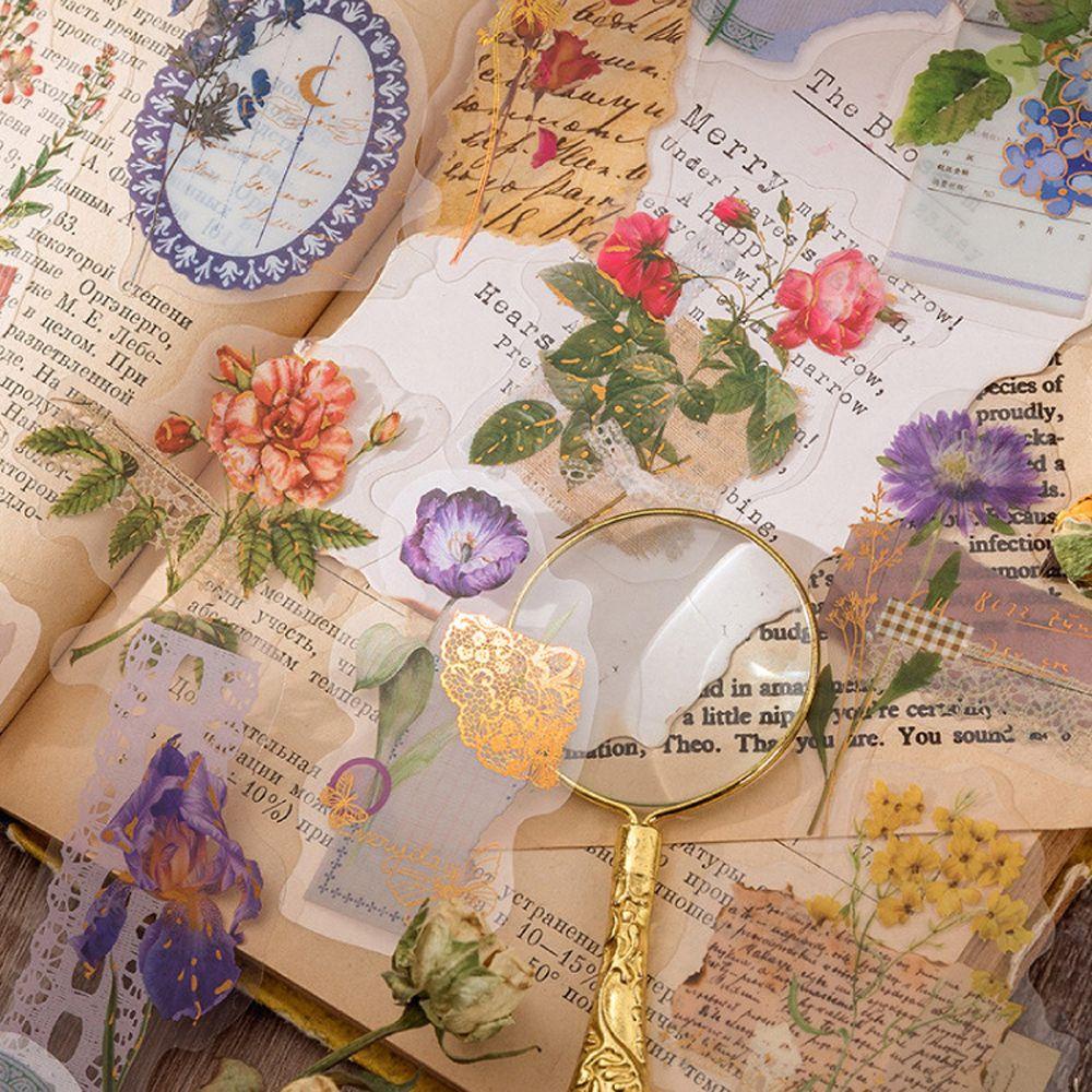 Nhãn Dán Trang Trí Sổ Tay / Nhật Ký Phong Cách Cổ Điển