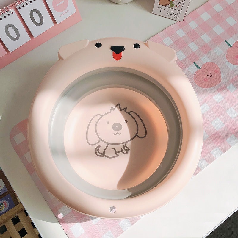 Chậu Rửa Mặt Gấp Gọn Cho Bé Yoota Baby Chất Liệu Silicol Cao Cấp 34cm Hình Gấu Đáng Yêu