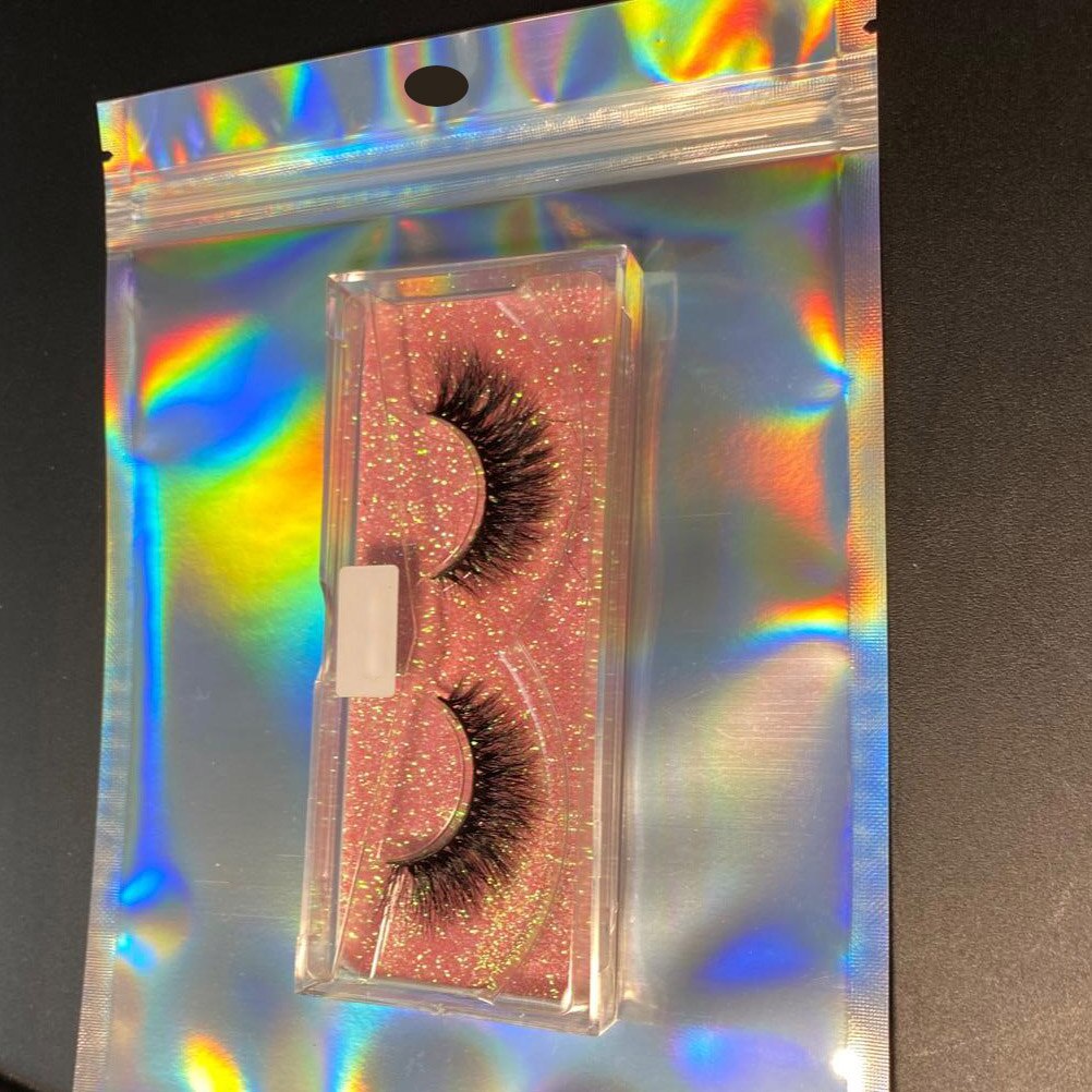 Set 10 túi đựng đồ màu laser khóa kéo tiện dụng