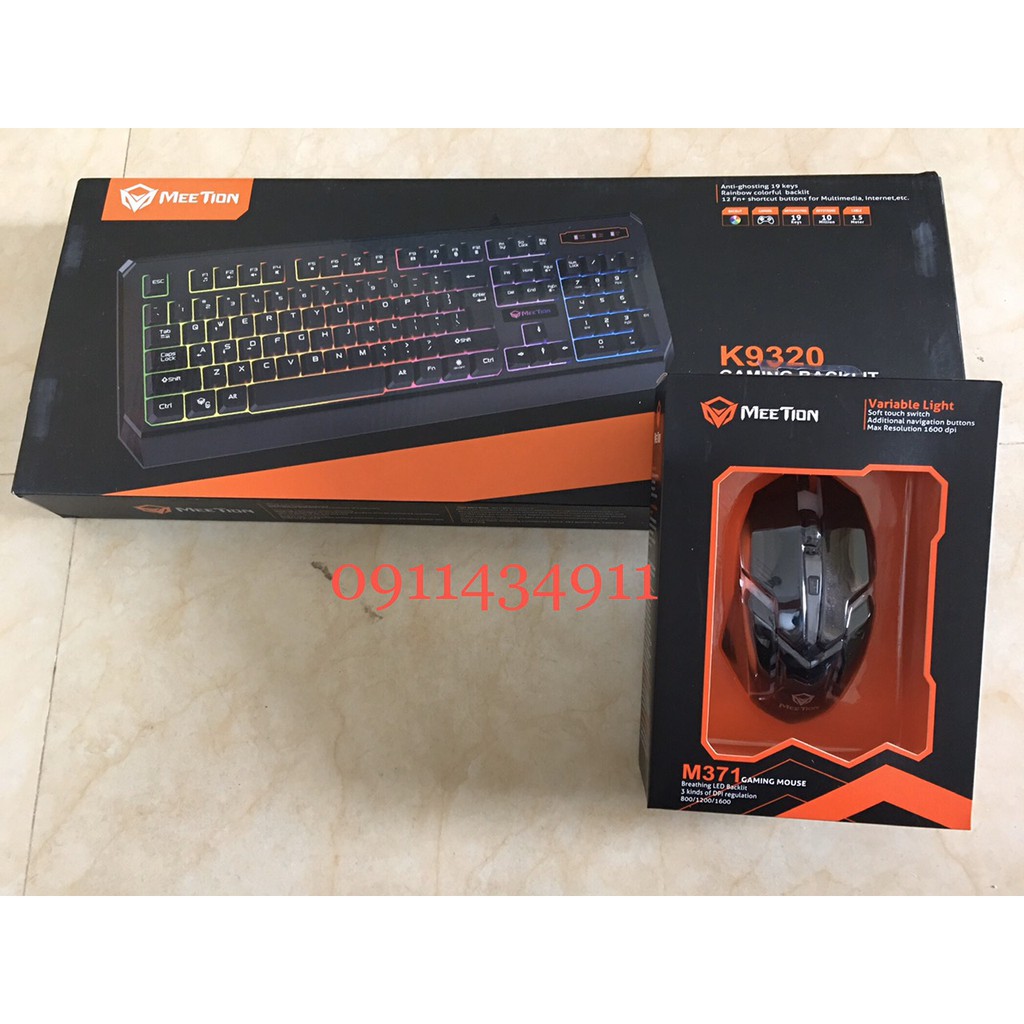 combo phím chuột game Meetion
