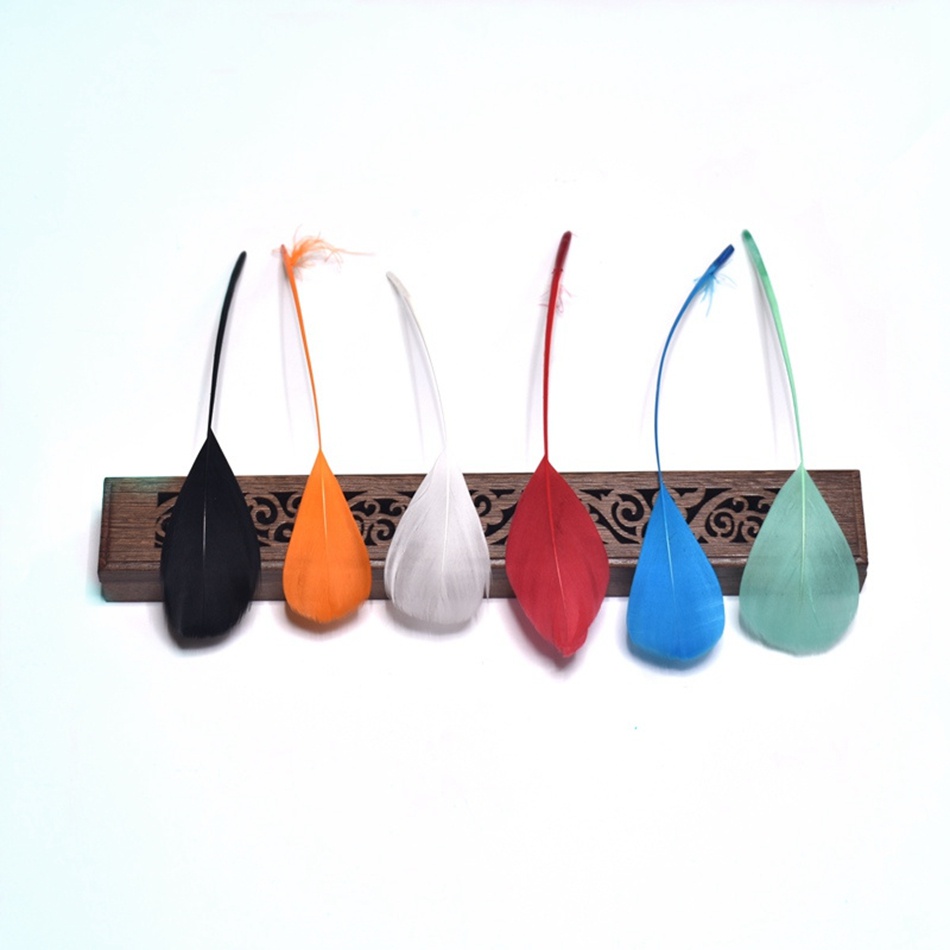 Bộ 20 Lông Ngỗng Trắng Tự Nhiên 13-18cm Dùng Trang Trí Tiệc