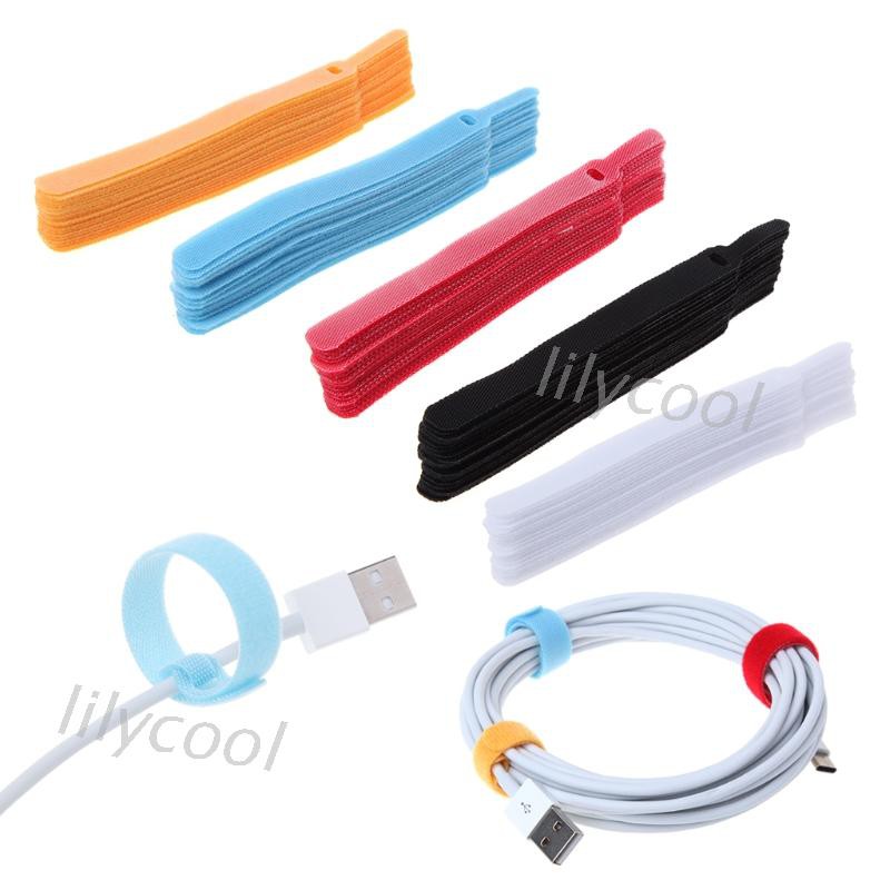 (3C) Bộ 20 Dây Khóa Cố Định Dây Cáp Tai Nghe