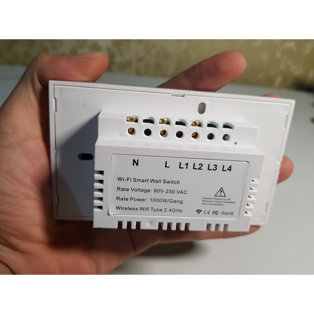 Công Tắc Thông Minh TUYA Smart Life (Wifi + RF 433) - Công tắc điện thông minh âm tường chuẩn US