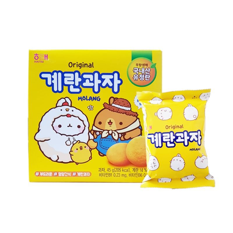 Bánh trứng gà Haitai Hàn Quốc - Original Molang 🇰🇷