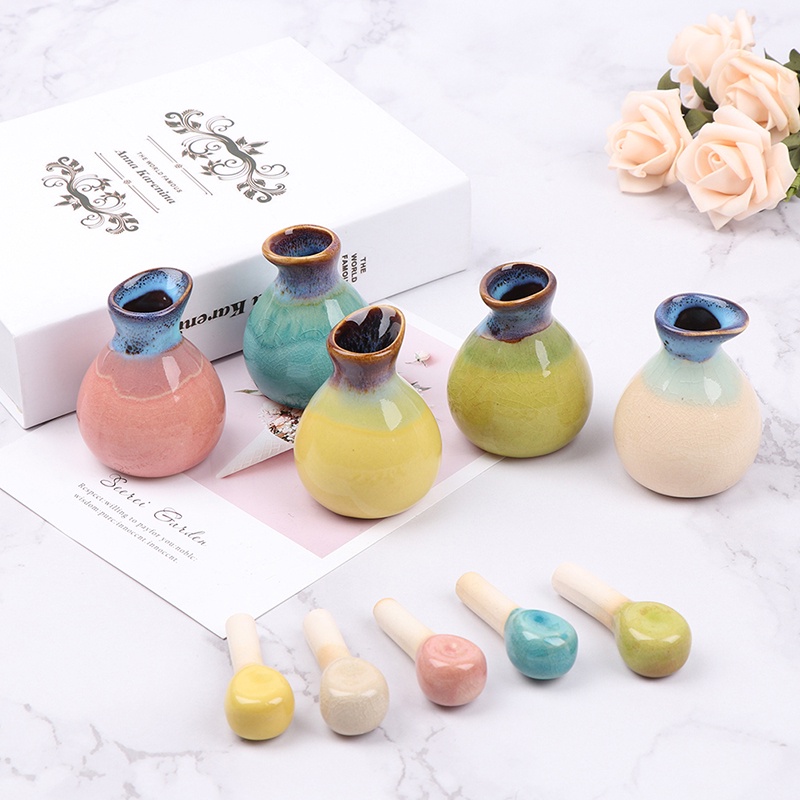 Lọ Gốm Sứ Rỗng 60ml Tiện Dụng