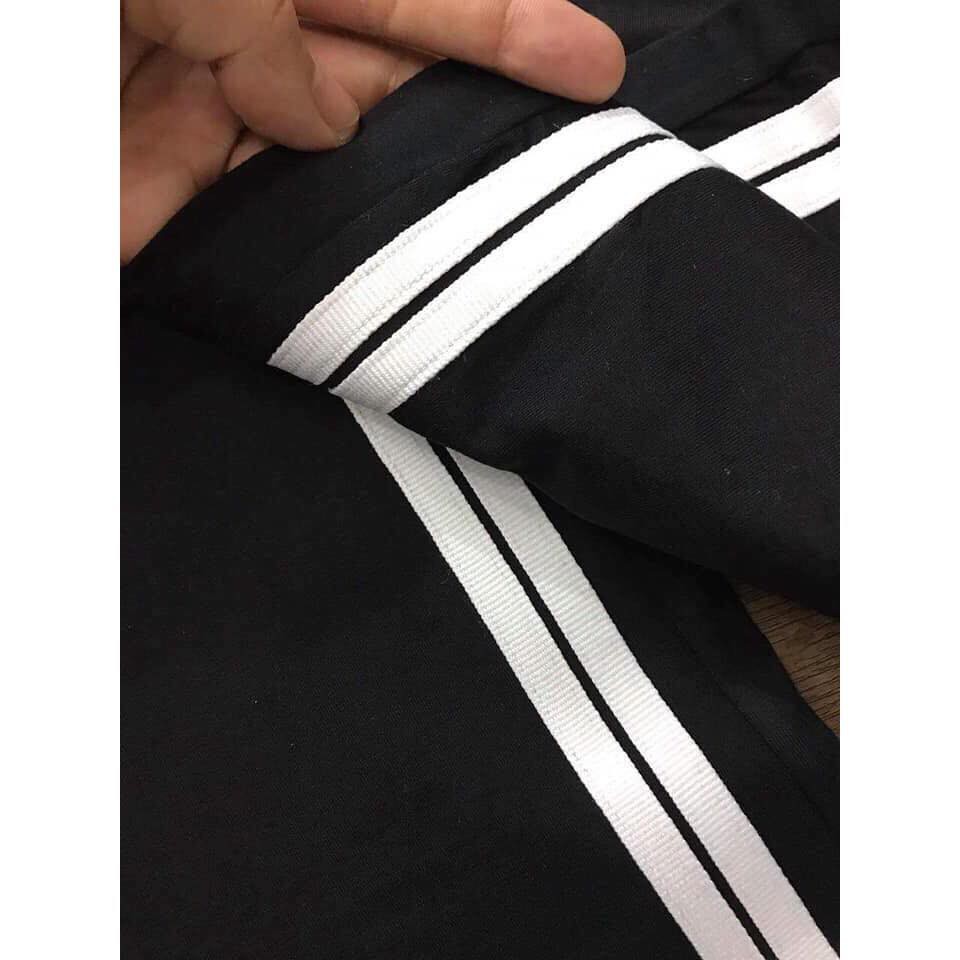 Quần legging kẻ sọc trắng con ong | BigBuy360 - bigbuy360.vn