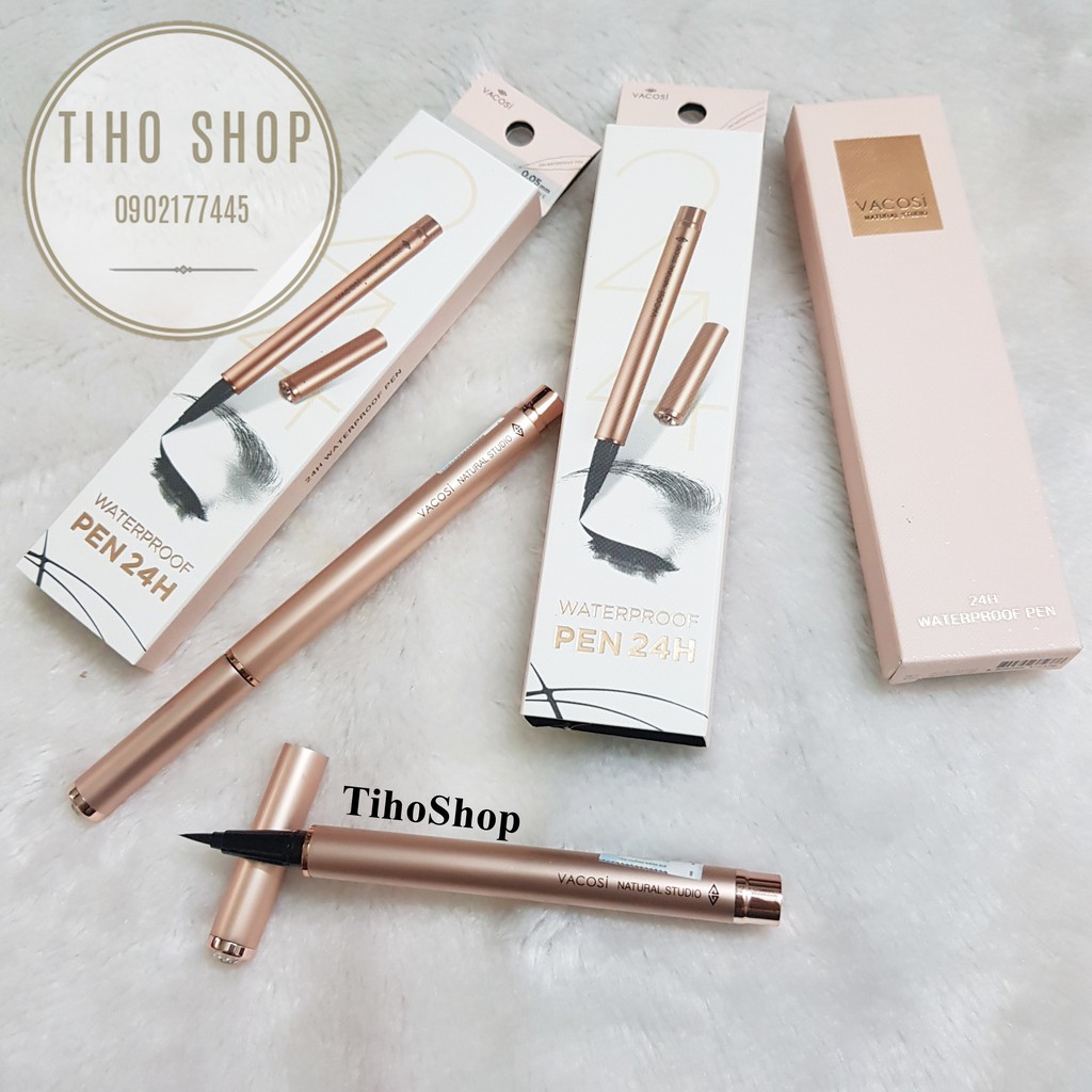 Kẻ Mắt Nước Không Trôi Vacosi 24H Waterproof Pen 2g (Rose Gold - Mẫu Mới 2019 ) | BigBuy360 - bigbuy360.vn