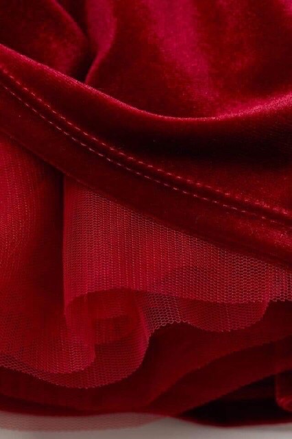 Váy HM nhung đỏ bé gái