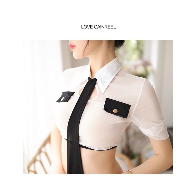 Một Mảnh Treo Cổ Nữ Cảnh Sát Mặc Đồng Phục Sexy Quan Điểm Đồ Lót Sexy | BigBuy360 - bigbuy360.vn