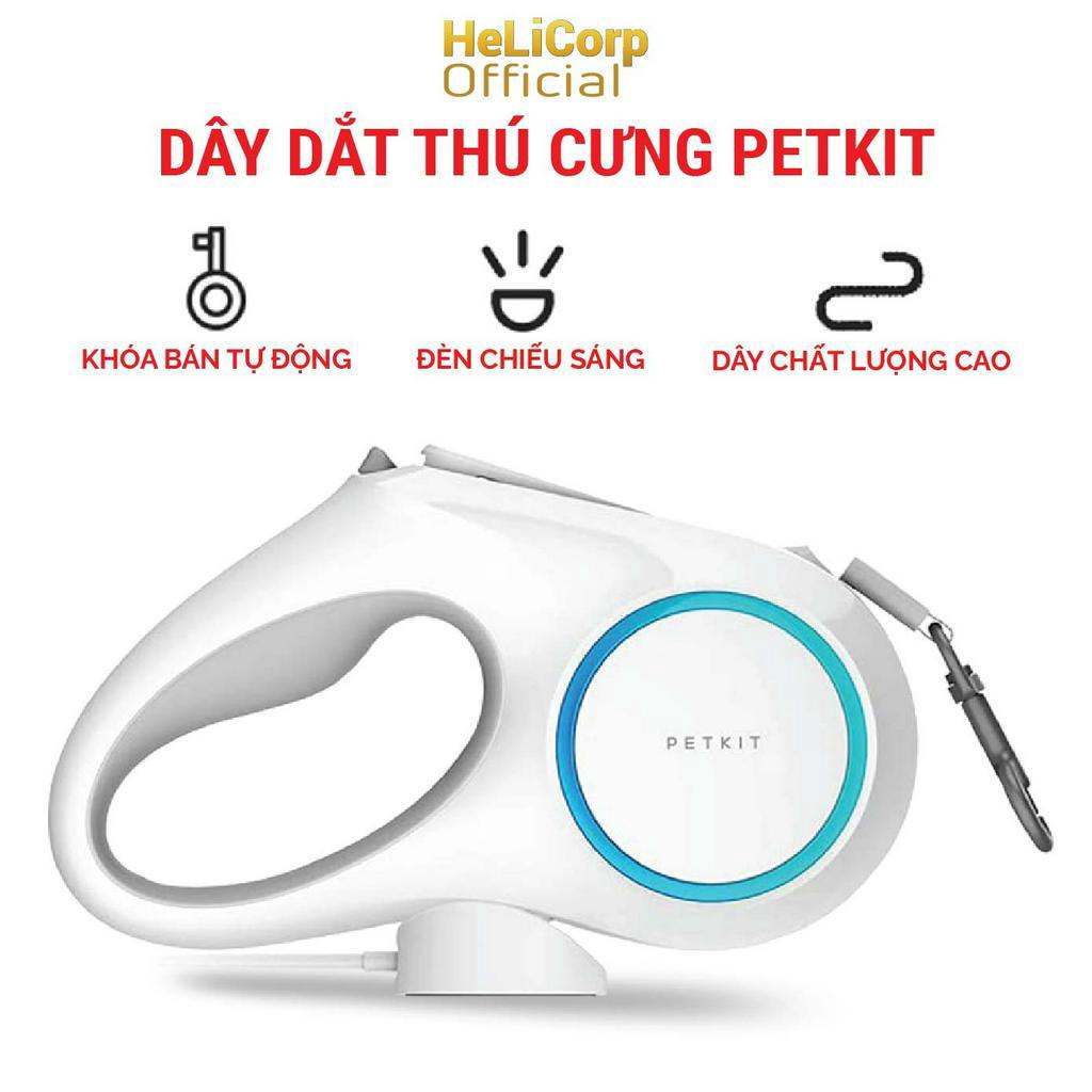 Dây Dắt Chó Đi Dạo Petkit Cao Cấp, tự rút gọn và không rối dây - HeLiCorp