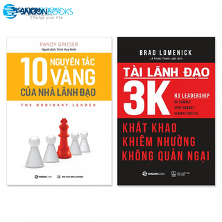 SÁCH - Combo 2 cuốn: 10 Nguyên Tắc Vàng Của Nhà Lãnh Đạo, Tài Lãnh Đạo 3K