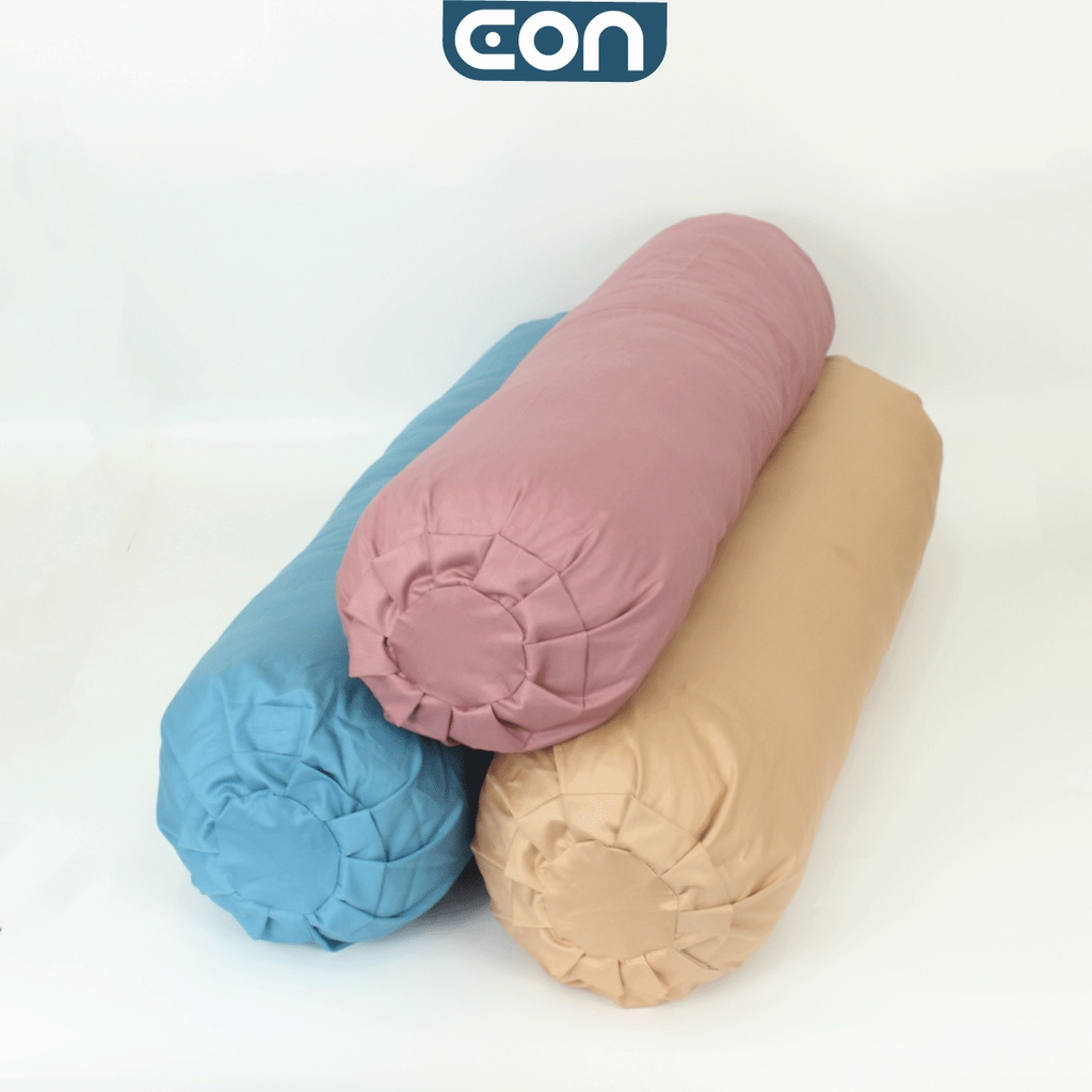 Vỏ gối ôm kéo khóa 35x100cm Cotton Hàn Quốc, áo gối ôm Cotton 100% 70x100cm bao gối ôm màu trơn CONBEE