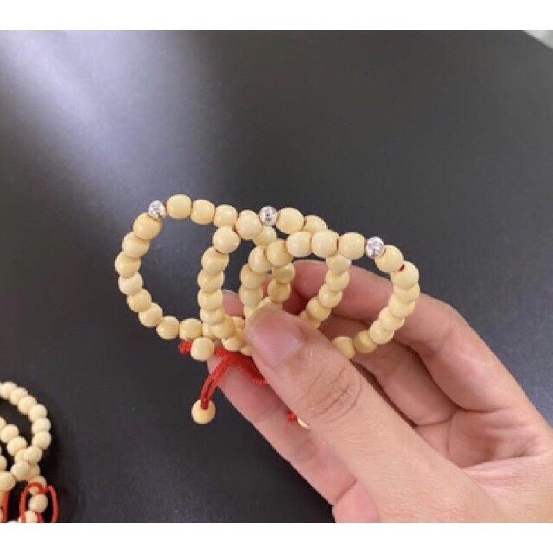 Vòng dâu tằm cho bé mix chuông bạc ta cho bé