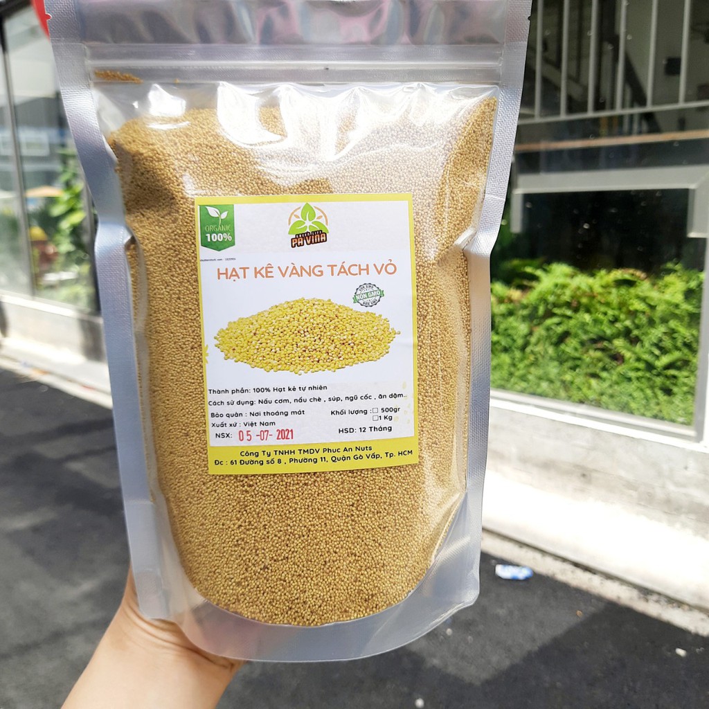 1 KG Hạt Kê Nếp giống thuần Non GMO ( Kê hạt nhỏ liti / Kê hạt to )