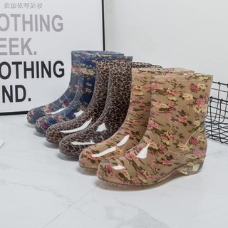 ✎♈♘Giày Boots cổ thấp chống thấm nước dành cho nữ